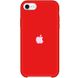 Чехол Silicone Case (AA) для Apple iPhone SE (2020) (Красный / Dark Red)