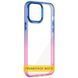 Чехол TPU+PC Fresh sip series для Samsung Galaxy M33 5G Розовый / Синий