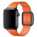 Ремінець для Apple Watch 38/40/41 mm Modern Buckle Leather Orange/Black