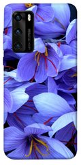 Чехол для Huawei P40 PandaPrint Фиолетовый сад цветы