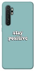 Чехол для Xiaomi Mi Note 10 Lite PandaPrint Stay positive надписи