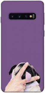 Чехол для Samsung Galaxy S10 PandaPrint Мопс животные