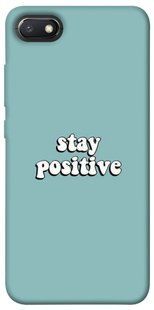 Чохол для Xiaomi Redmi 6A PandaPrint Stay positive написи