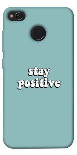 Чохол для Xiaomi Redmi 4X PandaPrint Stay positive написи