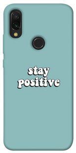 Чохол для Xiaomi Redmi 7 PandaPrint Stay positive написи