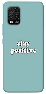 Чехол для Xiaomi Mi 10 Lite PandaPrint Stay positive надписи