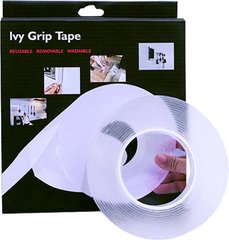 Многоразовая крепежная лента гелиевая на любые поверхности Ivy Grip Tape 1м