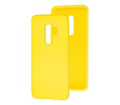 Чохол для Samsung Galaxy S9 Plus (G965) Silicone Full жовтий з закритим низом і мікрофіброю