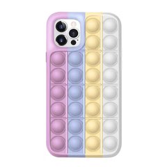Чохол для iPhone SE (2020) Pop-It Case Поп іт Рожевий / Pink / White