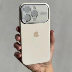 Чехол для iPhone 13 Pro Silicone case AUTO FOCUS + стекло на камеру Mellow Yellow