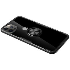 TPU + PC чохол Deen CrystalRing for Magnet (opp) для Apple iPhone 12 Pro / 12 (6.1 "") Безбарвний / Чорний