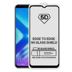 5D стекло для Samsung Galaxy A20 Черное Полный клей / Full glue