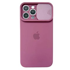 Чехол для iPhone 12 Pro Max Silicone with Logo hide camera + шторка на камеру Violet
