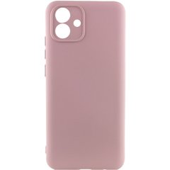 Чехол для Samsung Galaxy A04e Silicone Full camera закрытый низ + защита камеры Розовый / Pink Sand