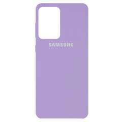 Чехол для Samsung Galaxy A72 4G / A72 5G Silicone Full Сиреневый / Dasheen с закрытым низом и микрофиброй