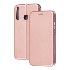 Чохол книжка Premium для Huawei P40 Lite E рожево-золотистий