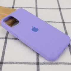 Чехол для Apple iPhone 12 Pro Silicone Full / закрытый низ (Сиреневый / Dasheen)