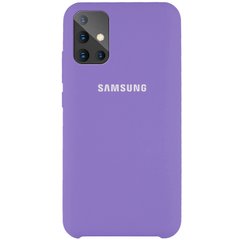Чехол Silicone Cover (AAA) для Samsung Galaxy A51 (Сиреневый / Elegant Purple)