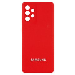 Чехол Silicone Cover Full Camera (AA) для Samsung Galaxy A73 5G Красный / Red