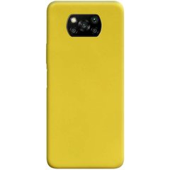 Силиконовый чехол Candy для Xiaomi Poco X3 NFC (желтый)