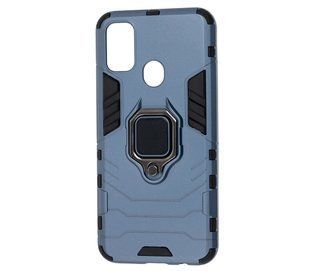 Ударостійкий чохол Transformer Ring for Magnet для Samsung Galaxy M30s / M21 Сірий Протиударний, броньований