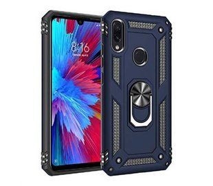 Ударостійкий чохол Serge Ring for Magnet для Xiaomi Redmi Note 7 Синій / Протиударний, броньований