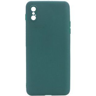 Силиконовый чехол Candy Full Camera для Apple iPhone X / XS (5.8"") Зеленый / Forest green