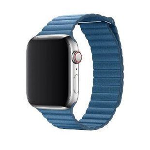 Кожаный ремешок Leather Loop Band для Apple Watch 42/44/45 mm Cape Cod Blue