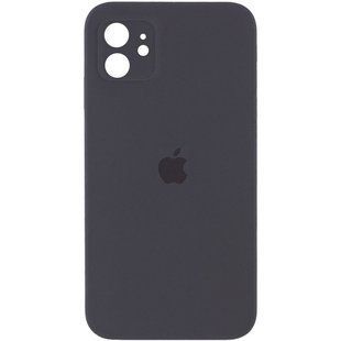 Чехол для iPhone 11 Silicone Full camera серый / закрытый низ + защита камеры