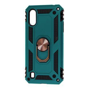 Ударостійкий чохол Serge Ring for Magnet для Samsung Galaxy A01 (A015) Зелений / Протиударный, броньований
