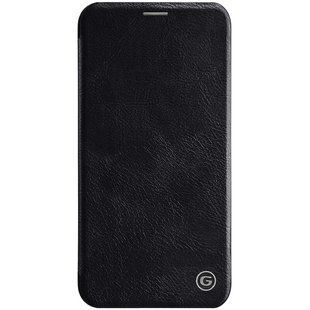 Кожаный чехол книжка G-Case Vintage Business Series для Apple iPhone 11 Pro Max (6.5") (Черный)
