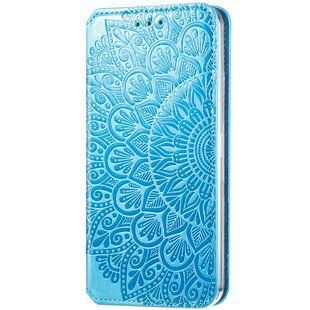 Шкіряний чохол книжка GETMAN Mandala (PU) для Samsung Galaxy M31s (Синій)