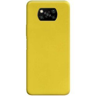 Силиконовый чехол Candy для Xiaomi Poco X3 NFC (желтый)