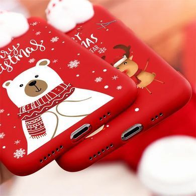 Чохол Пухнастий Новорічний для Iphone 14 Pro Max Plush Series White