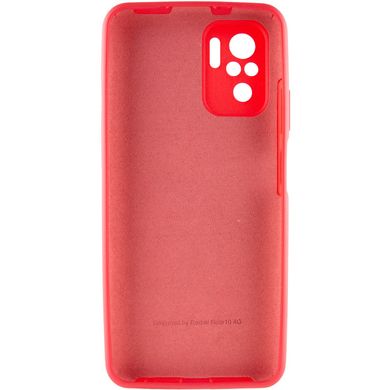 Чохол Silicone Cover Full Camera (AA) для Xiaomi Redmi Note 10 / Note 10s Червоний / Rose Red
