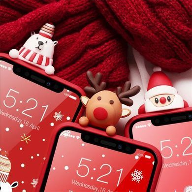 Чохол Пухнастий Новорічний для Iphone 14 Pro Max Plush Series White