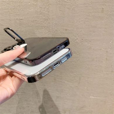 Чехол для iPhone 13 TPU Camera Stand + Стекло на камеру Black