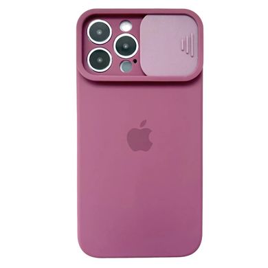 Чехол для iPhone 12 Pro Max Silicone with Logo hide camera + шторка на камеру Violet