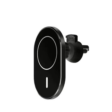 Автодержатель с функцией беспроводной зарядки WIWU Liberator Magnetic Wireless Charger Black with MagSafe (CH-306) Black