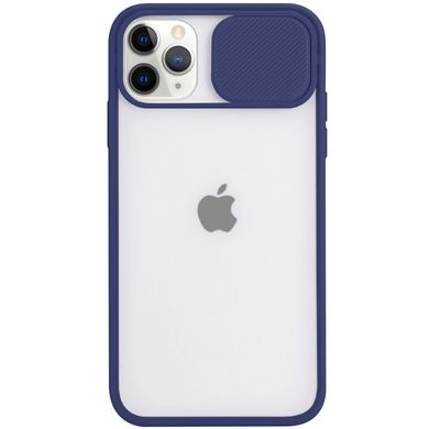 Чехол Camshield mate TPU со шторкой для камеры для Apple iPhone 12 Pro / 12 (6.1") (Синий)