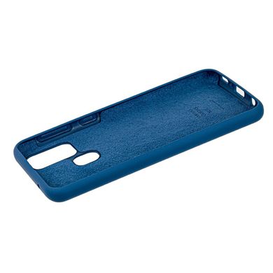 Чохол для Samsung Galaxy M31 (M315) Silicone Full синій з закритим низом і мікрофіброю