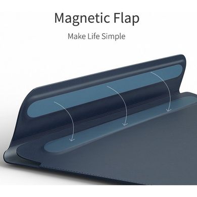 Чехол папка WIWU Skin Pro II PU Leather Sleeve для MacBook 13" (Air 2018-2020/Pro 2016 -2020) Grey