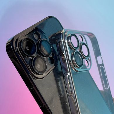 Чохол із блискітками для Iphone 14 Brilliant Acrylic Case + захист камери Silver