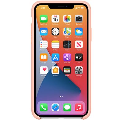 Чехол silicone case for iPhone 11 Pro (5.8") (Оранжевый / Grapefruit)