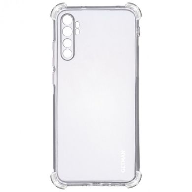 TPU чехол GETMAN Ease logo усиленные углы для Xiaomi Mi Note 10 Lite, Прозрачный