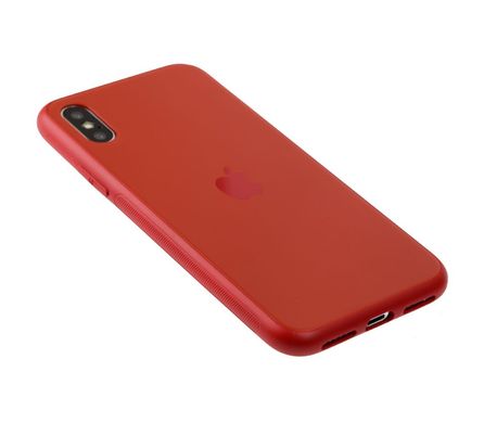 Чехол для iPhone X / Xs TPU Matt красный
