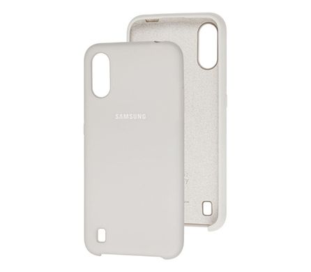 Чехол для Samsung Galaxy A01 (A015) Silky Soft Touch серый
