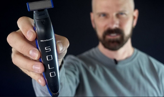 Тример - бритва для чоловіків Micro Touch Solo, чоловіча машинка для стрижки волосся