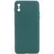 Силиконовый чехол Candy Full Camera для Apple iPhone X / XS (5.8"") Зеленый / Forest green