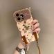 Шкіряний чохол з ремінцем для IPhone 14 Pro Max Leather Rose Case